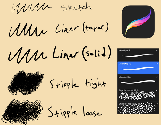 Creative brushes for Procreate